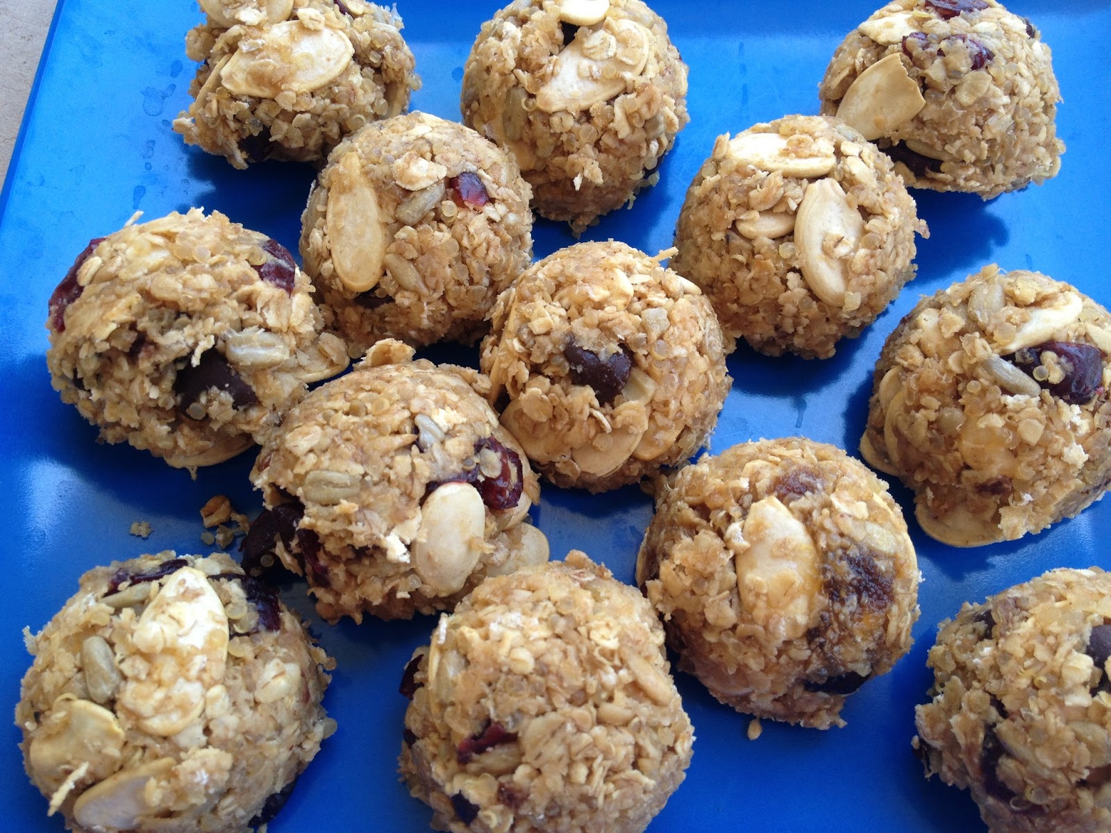 Peanut Butter Quinoa Trail Mix Balls Recipe In The Kitchen With